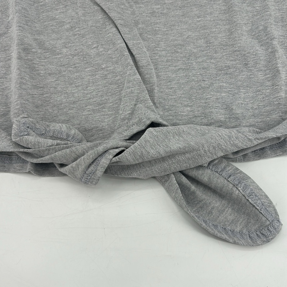 Nwt Mia Belle Girls Women’s Small Gray American Flag T-Shirt — image 3 of 8